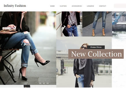 Infinity Fashion website Template by IVON